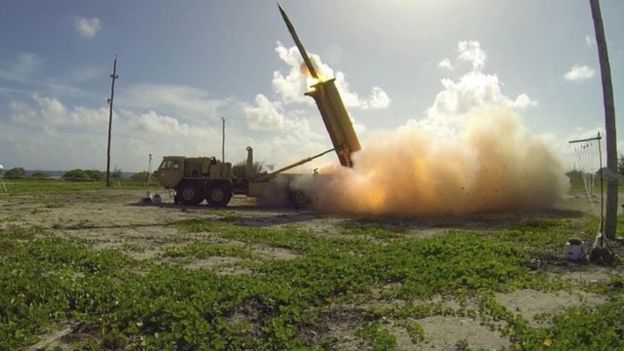 வடகொரிய ஏவுகணைகளை அழிக்க இயங்கத் துவங்கியது அமெரிக்காவின் `தாட்” தடுப்பு முறை