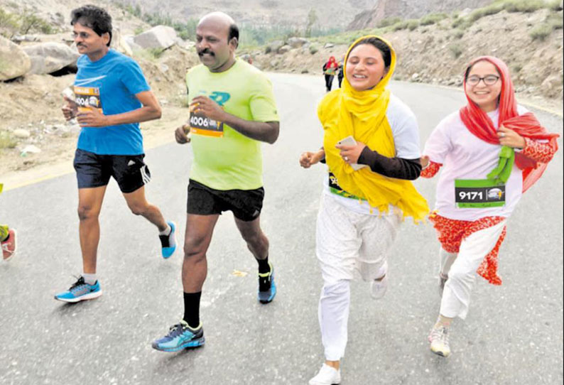 மாரத்தான் போட்டியில் மா.சுப்பிரமணியன் பங்கேற்பு