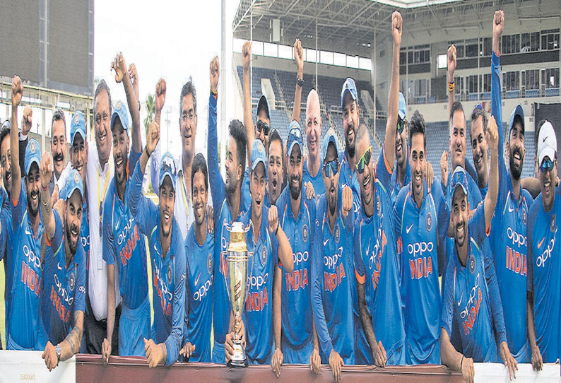 வெஸ்ட்இண்டீசுக்கு எதிரான கடைசி ஒருநாள் கிரிக்கெட்: இந்திய அணி அபார வெற்றி