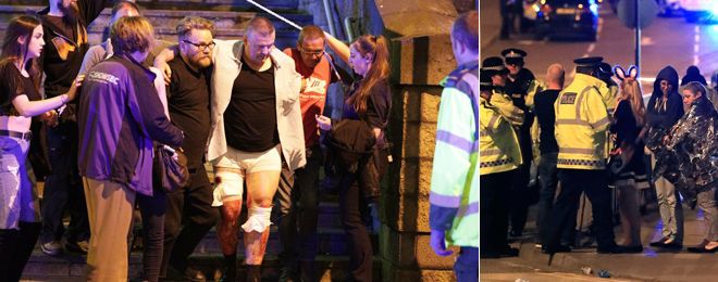 மான்செஸ்டரில் பயங்கரவாதிகள் தாக்குதல் : அரியானா கிராந்தெ கலை நிகழ்ச்சியில் குண்டுவெடித்து 19 பேர் மரணம்; 50 பேர் காயம்