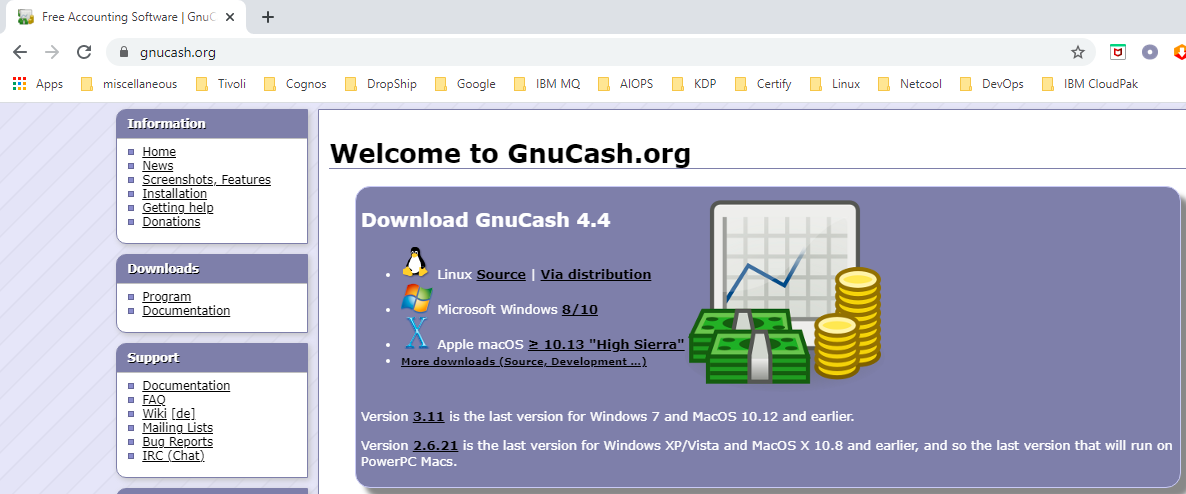 Using GnuCash for Small Business Bookkeeping and Accounting - Installation
